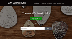 Desktop Screenshot of coinguitarpicks.com